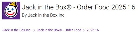 Jack in the Box - Order Food 2025.16