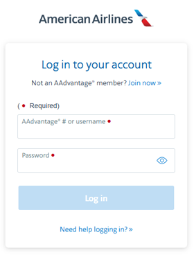 Log in to your account