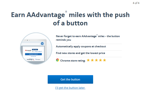 Earn AAdvantage miles with the push of a button