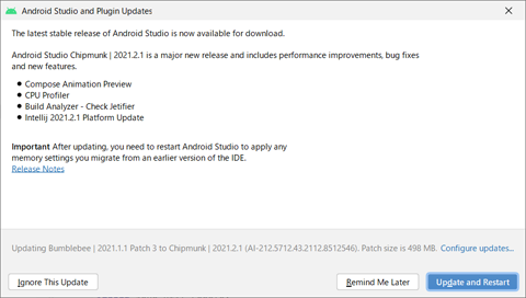 Android Studio and Plugin Updates