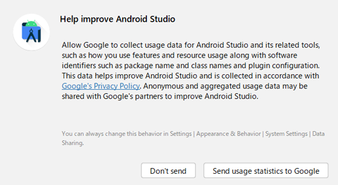 Help improve Android Studio