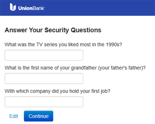 Answer Your Security Questions