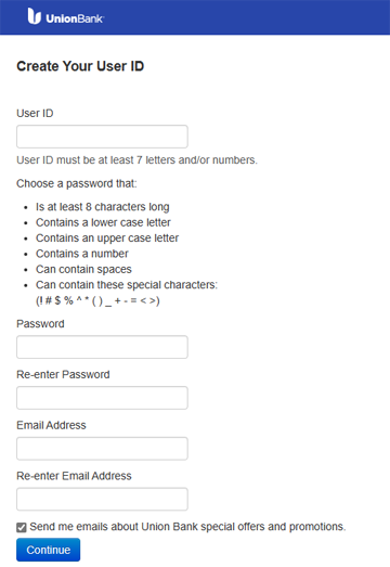 Create Your User ID