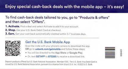 Enjoy special cash-back deals with the mobile app - it's easy!