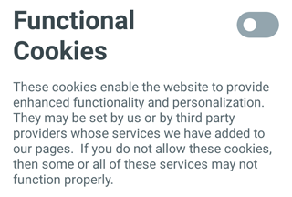 Functional Cookies