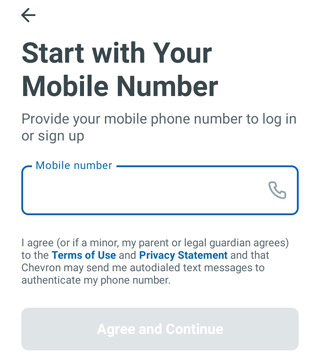 Start with Your Mobile Number