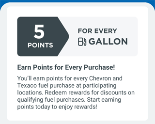 5 POINTS FOR EVERY GALLON