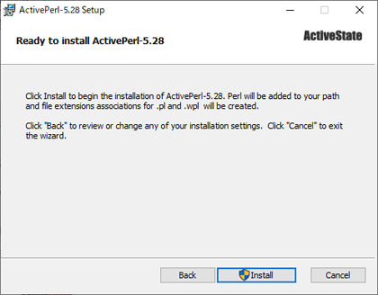 Ready to install ActivePerl-5.28