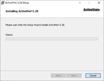 Installing ActivePerl-5.28