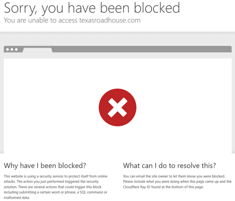 Sorry, you have been blocked